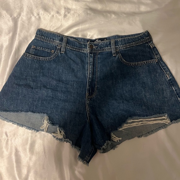 Vintage Jean Shorts W/ Cow Print Painted Pockets - Picture 2 of 3